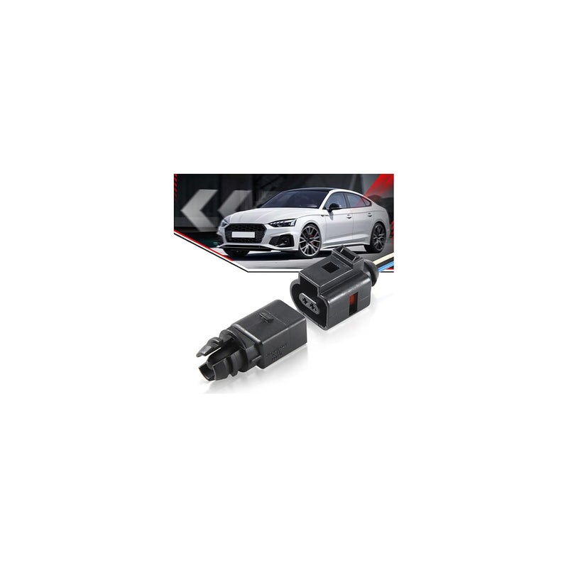 BINB ROAD Outside Ambient Air Temperature Sensor with Plug 8Z0820535 + 1J0973702 Compatible with Audi A4 A6 A7 Q5 Q7 | VW Golf Jetta Passat - Image 1